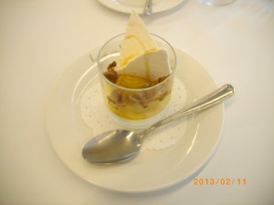 【デザート】安納芋のヴァシュラン ココナッツとメイプルシロップをアクセントに[ルヴェソンヴェール南大沢]