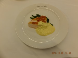 鶏胸肉のロースト カレー風味のレムラードソース ［ルヴェソンヴェール南大沢］